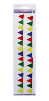 2PK MINI PENNANT FLAGS BRIGHTS